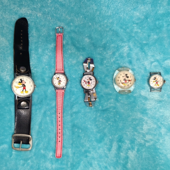 Disney Accessories - Disney Mickey & Minnie Mouse Vintage Watch Bundle